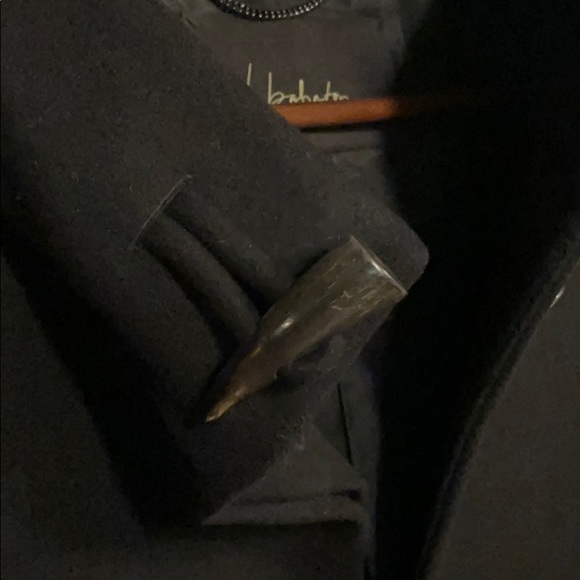 Aritzia T. Babaton Black Hooded Wool Coat - Picture 7 of 9